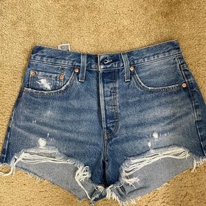 Levi’s 501 High Rise Denim Shorts